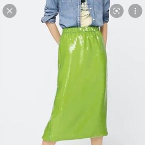 J Crew Collection Sequin Skirt